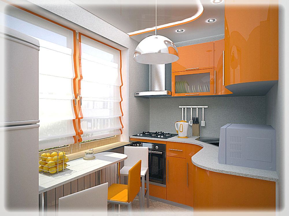 Дизайн кухни площадью 6 кв.м – фото примеры интерьера, гарнитур