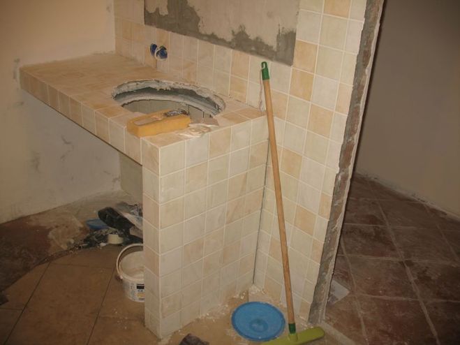 Как сделать тумбу из гипсокартона 23