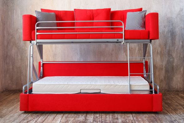 Sofa køjeseng transformator Sovesofa som køjeseng