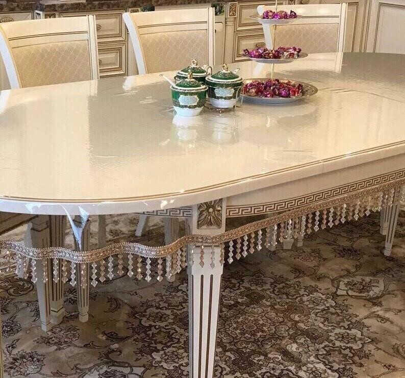  на овальный стол для кухни: виниловая, белая и других цветов .