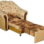 Раскладное кресло кровать светло-коричневого цвета