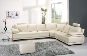 большой белый диван уголок