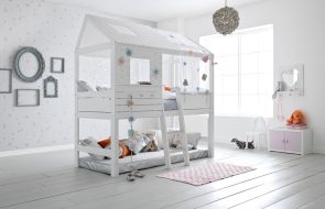 двухъуровневый детский домик кровать