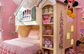 домик кровать для девочки в детскую