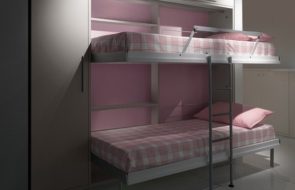 Двухъярусная откидная кровать для девочек