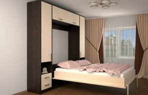 Стильная спальня с кроватью-трансформером