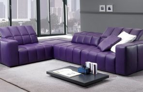 фиолетовый диван уголок
