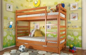 классическая двухэтажная кровать для детей