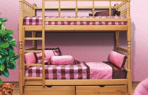двухъярусная кровать в детскую в стиле шебби шик
