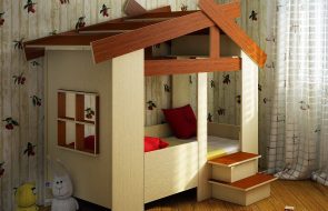 домик кровать для детской комнаты