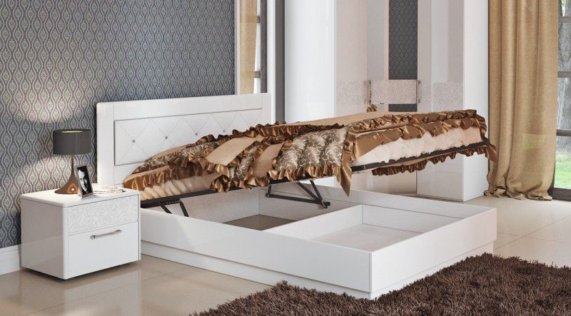 Кровать 120х200 с подъемным механизмом. Характеристики, описание