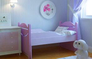 Раздвижная кровать для детской спальни девочки