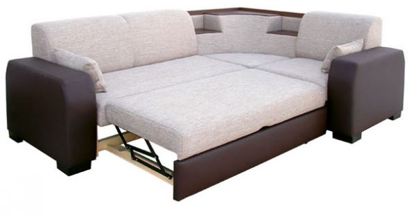 Угловой диван-кровать удобный 
