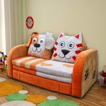 Детский раскладной диван Кот и Пес