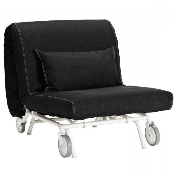Кресло-кровать черного цвета