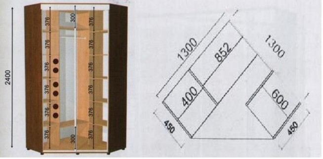 Схема сборки углового шкафа своими руками пошагово