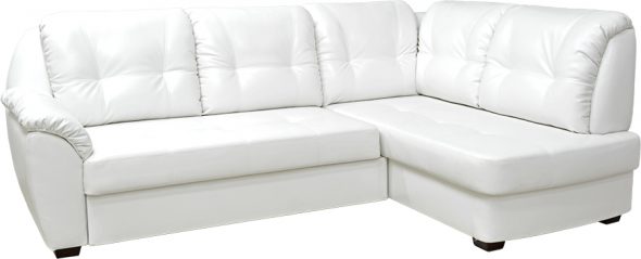 белый диван из экокожи