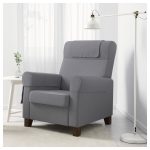 классическое кресло-кровать серого цвета