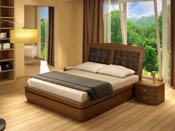 прекрасная кровать для гостей