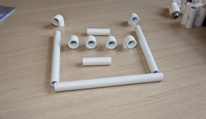 Делаем ширму из пластиковых труб для детского сада своими руками