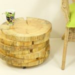 столик из спилов дерева