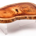 столик из среза дерева