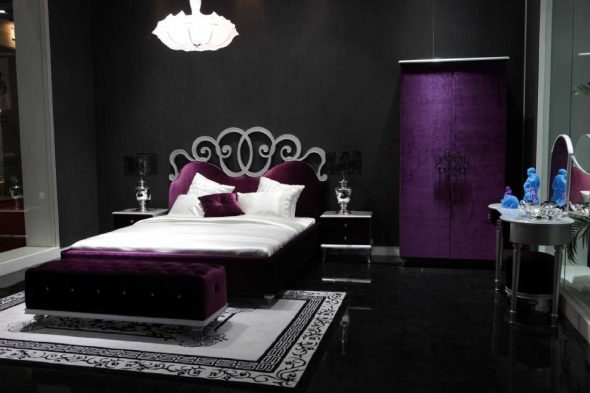темно фиолетовая мебель