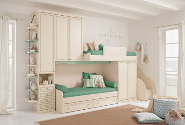 Детская мебель для маленькой комнаты: идеи для зонирования