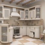 белый кухонный гарнитур дизайн