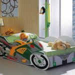 детская кровать машина мото