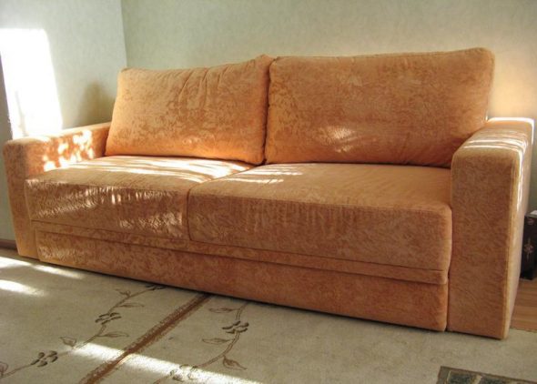 диван из замши