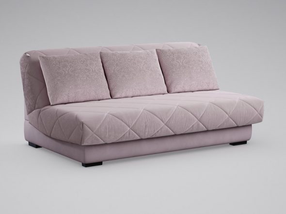 диван-кровать светло-фиолетового цвета