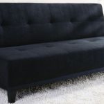 черный диван из замши