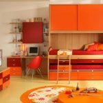 комната для двоих в апельсиновом цветы