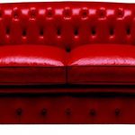 красный кожаный диван