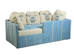 Детский диван-кровать с бортиками и ящиками