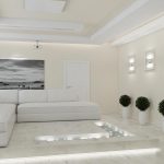 белая мебель в светлой гостиной