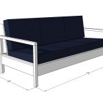 Примерная схема размеров дивана
