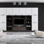 белая мебель с черным цветом