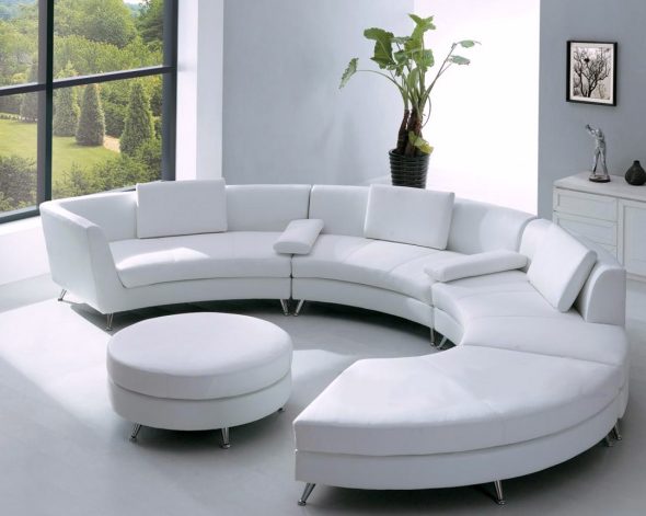 белый диван в интерьере