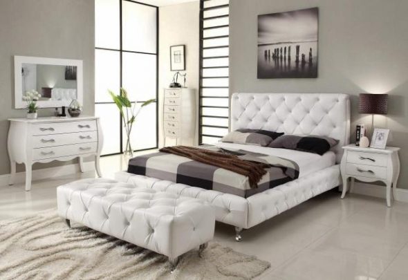 белая светлая спальня