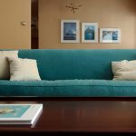 бирюзовый диван удобный