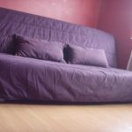 чехол на диван фиолетового цвета фото