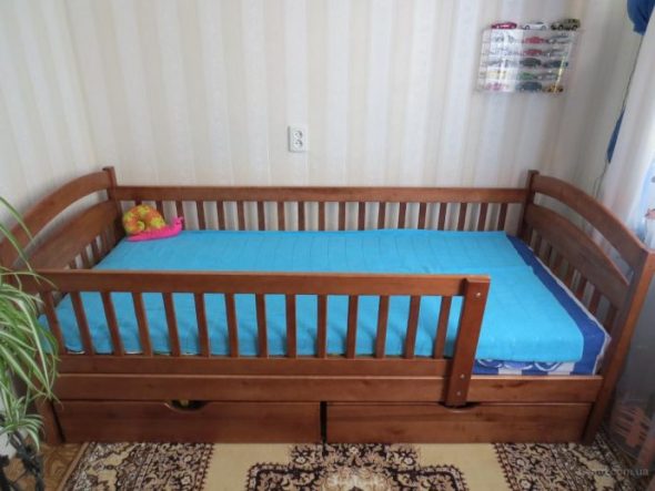 детская кровать с бортиками