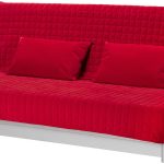 красный диван-кровать в комнату