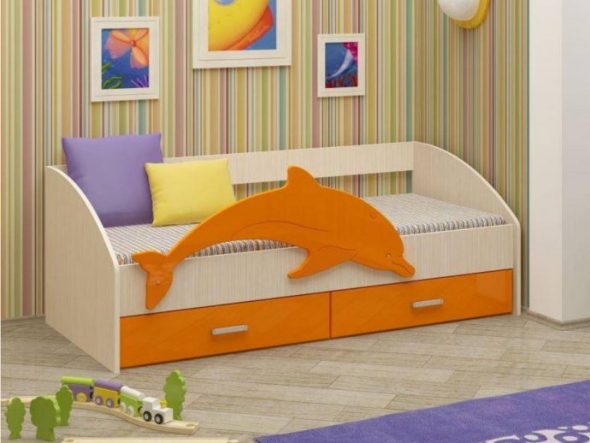 кровать дельфин в детской