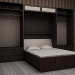 подъемная кровать шкаф