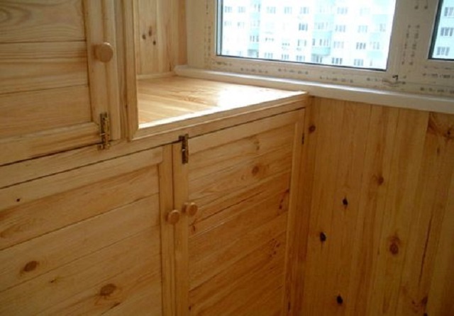 Как сделать встроенный шкаф из вагонки на балконе или лоджии?