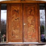 Деревянная дверь Буратино искусственно состаренная мебель