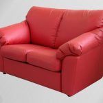 Двухместный красный диван LAGUNA